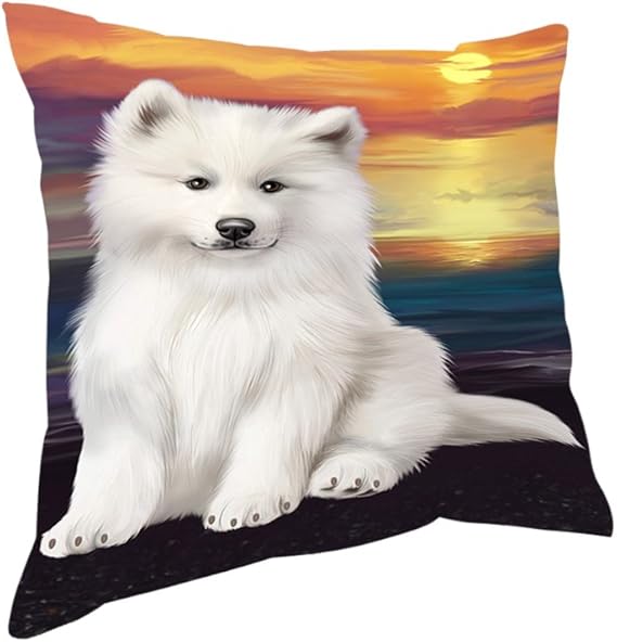 Samoyed Dog Pillow PIL50144 (14x14) Home & Kitchen