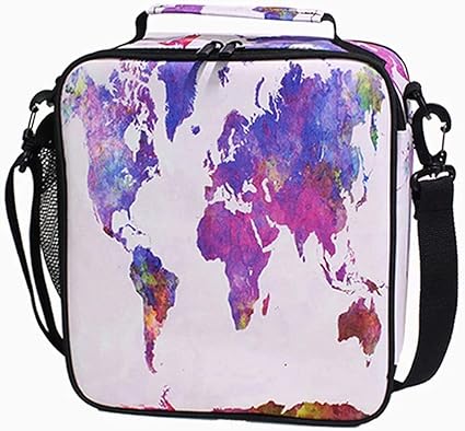 Sac Repas Carte Enfant Sac Isotherme Repas Glaciere Thermique Sac De Repas Chaud Sac Panier Repas Mignon 5l Pour Fille Garcon Femme Bebe Amazon Fr Cuisine Maison