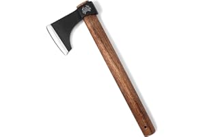 THRWCLUB Professional Throwing Axe, 16.1" Throwing Tomahawk with 1065 High Carbon Steel & Wooden Handle, Perfect for Axe Throwing Game for Backyard, Competition and Recreation
