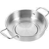 Garneck Stainless Steel Anti-spill Pot Big Pots Pot Noodle Seafood Pot Korean Soup Pot Ramen Pot Soup Pots Stainless Steel No