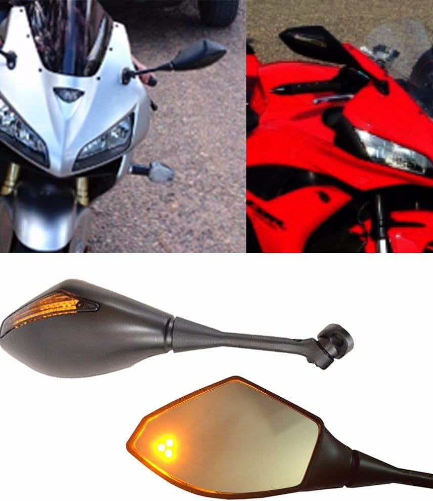 ALPHA MOTO Honda CBR 600 RR CBR600RR Turn Signal Integrated Mirrors 2003-2017