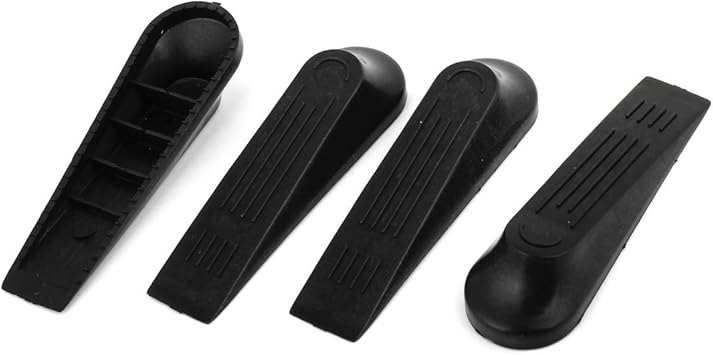 Amazon Co Jp Uxcell ドアストッパー リョービドアクローザー 玄関 滑り止め 室内 おしゃれ 扉 止め 4 Pcs ブラック Diy 工具 ガーデン