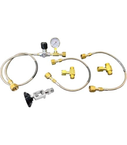 Oxygen Gas Y-Adaptor – Connect 2 Regulators To 1 Bottle, CGA 540, Solid Brass, 3000 PSI For Welding