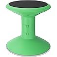 Storex Wiggle Stool – Active Flexible Seating for Classroom and Home Study, Adjustable 12-18 Inch Height, Green (00304U01C)