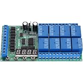 Timer Relay, DC 12V 8 Channels Relay Module Multifunction Time Delay Relay Interface Board Timing Relay Switch Module