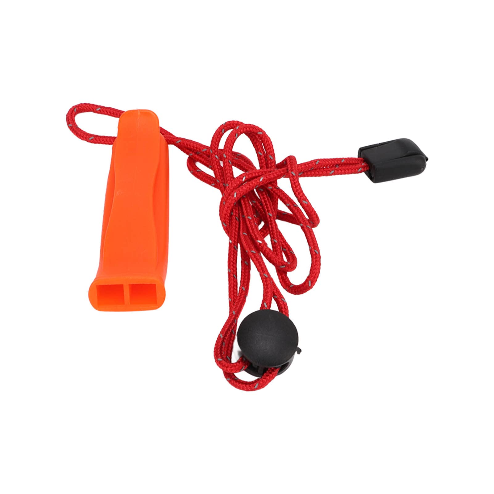 AMONIDA Survival Whistle, Red Waterproof Emergency Whistle Double Tube Whistle for Camping, Hiking, Hunting, Fishing, Swimming, Boating, Marine Sports Events