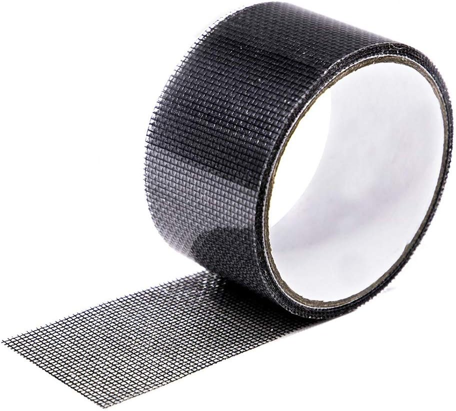Loboo Idea Window Screen Repair Kit Tape. Strong Adhesive & Waterproof Fiberglass Covering Wire Mesh Repair for Window Screen and Screen Door tears Holes Screen Repair kit