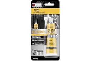 LOCBONDSO 50g Tire Glue, Professional Tire Repair Glue, Easy to use Rubber Cement Tire Repair, Black Tire Glue Sidewall Repai