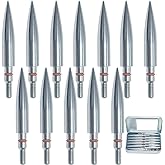 100/125/150/200/300 Grains Archery Field Points Practice Field Tips, Archery Target Practice Hunting Arrow Tip for Recurve, Compound Bow Crossbow, Stainless Steel Screw in Broadheads