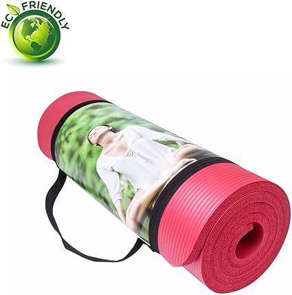 QUBABOBO Colchonetas de Yoga 15mm Gruesa Antideslizante Esterilla ...