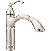 Moen 7295SRS Brantford One-Handle Pullout Kitchen Faucet Featuring Power Clean and Reflex, Spot Resist Stainless