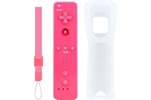 OSTENT Motion Sensor Bluetooth Wireless Remote Controller for Nintendo Wii/Wii U Console Game Color Pink