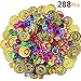 HEHALI 288 Pieces Pirate Toys Gold Coins and Pirate Gems Jewelery Playset, Treasure for Pirate Party (144 Coins+144 Gems)
