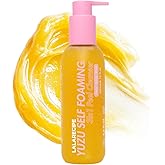 LALARECIPE Yuzu Self-Foaming 3-in-1 Facial Cleanser – Korean Daily Face Wash with AHA BHA PHA for Gentle Exfoliation and Pore Care – Hydrating Cleanser for Dry and Sensitive Skin (200ml/ 6.6 fl oz)