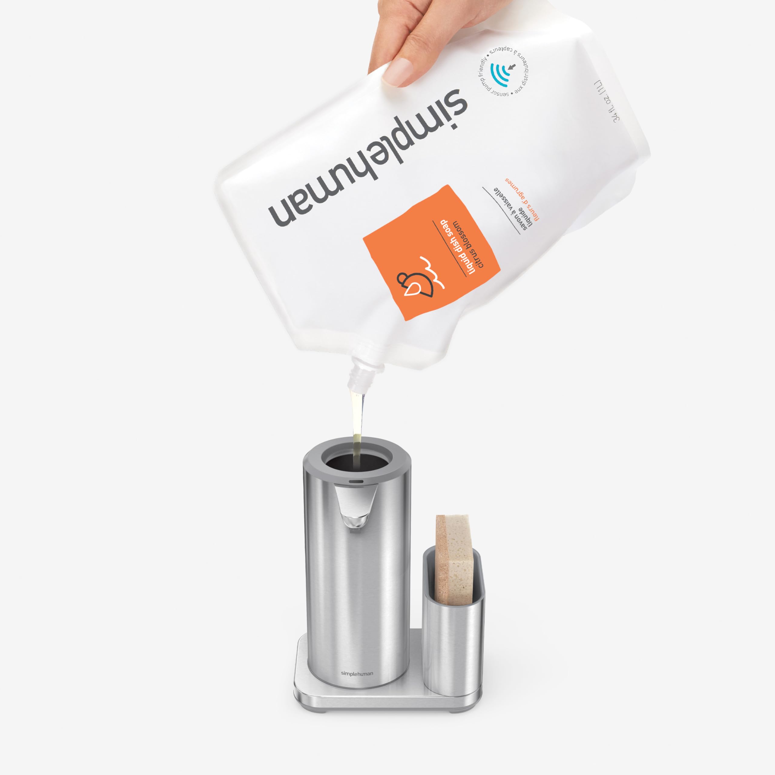 simplehuman Citrus Blossom Dish Soap Refill Pouch, 34 Fl Oz.