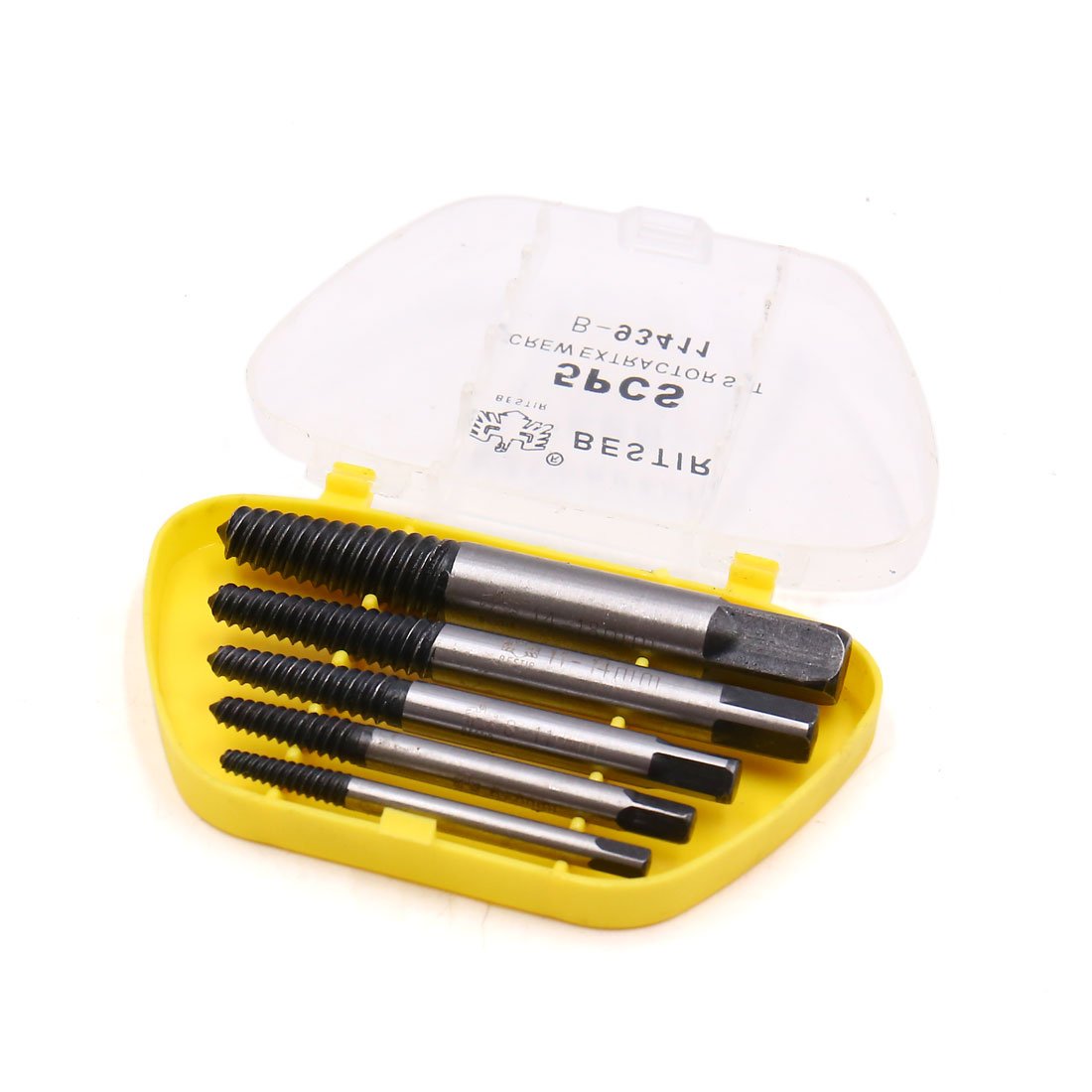 sourcingmap 5 in 1 Broken Damaged Bolt Screw Extractor Set Remover Tools for Car