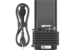 130W USB C Laptop Charger Compatible with Dell XPS 15 17 9575 9500 9510 9520 9530 9700 9710 9720 9730 Precision 5530 5550 5560 5570 5750 5760 5770 Latitude 5401 5411 5501 5511 5520 Power Supply Cord