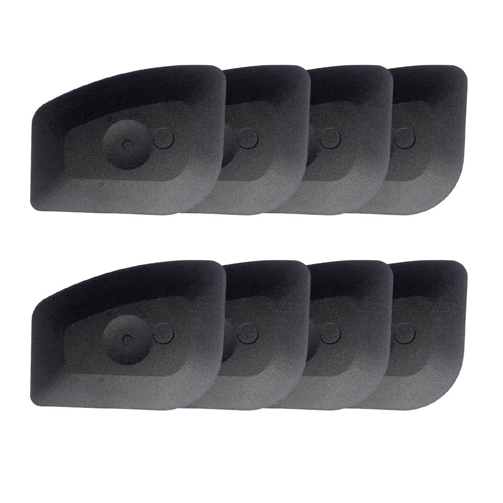 Photo 1 of Pan Scrapers Dish Scraper Tool Set, 8Pack Cast iron Cleaner Scraper Multifunctional Scraper Polycarbonate Plastic Pan Pot Scraper, Iron Skillet Scraper Scrubber for Cleaning Grease, Kitchen (Black)