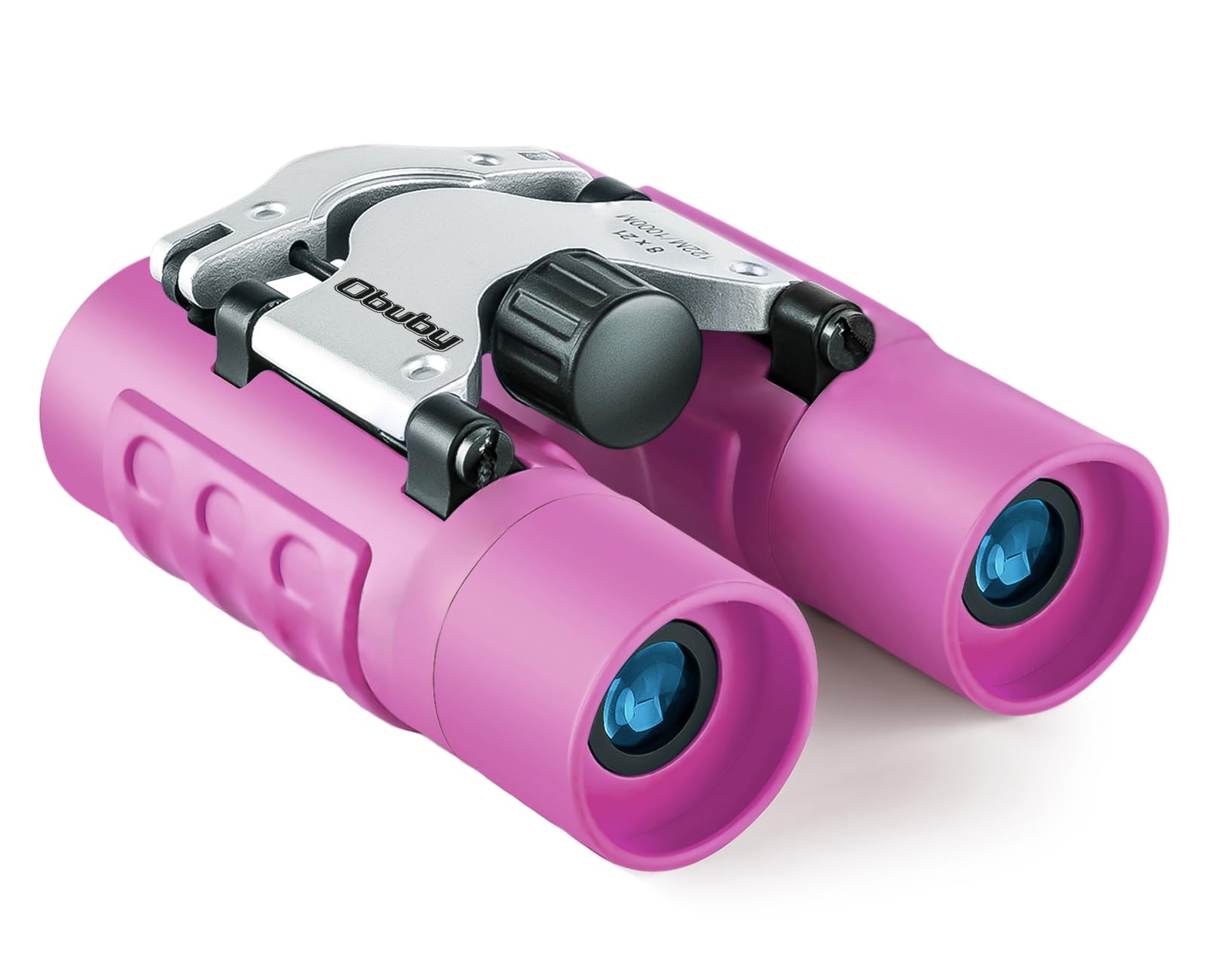 OBUBY Real Binoculars for Kids Gifts for 3-12 Years Boys Girls 8x21 High-Resolution Optics Mini Compact Binocular Toys Shockproof Folding Small Telescope for Bird Watching,Travel, Camping, Purple