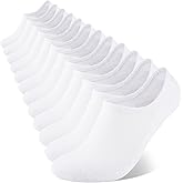 COOVAN No Show Socks Men Cotton Low Cut Short Socks for Men Invisible Casual Thin Socks with Non Slip Grip(6 Pairs)