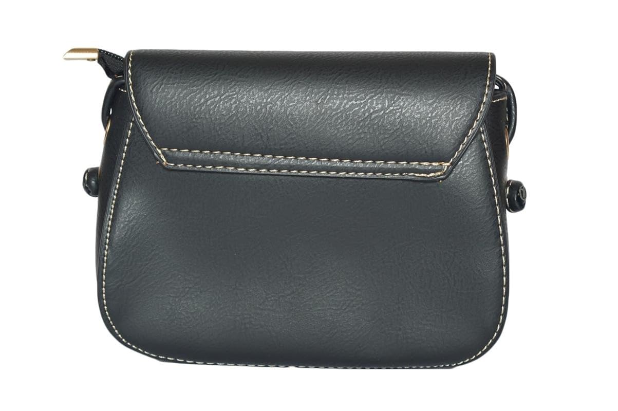 glorious era-rakshabandhan gift black sling bag with tessel