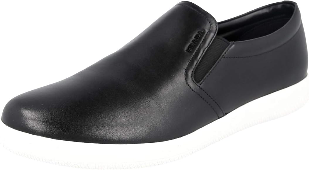 prada leather slip on sneaker