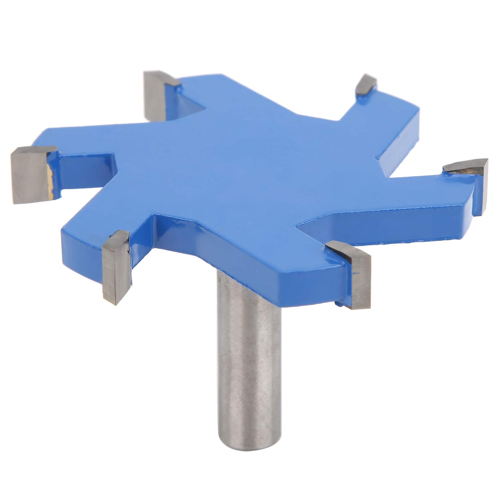 Slotting Router Bit 12mm / 0.5in 6 Teeth T‑Shaped Woodworking Router Bit Milling Cutter Wood Cutting Tool