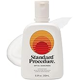 Standard Procedure. SPF 50+ Sunscreen, Broad Spectrum Face & Body Sunblock for Sun-Sensitive Skin, 4HR Water Resistant, Organic Formula, 8.5 oz