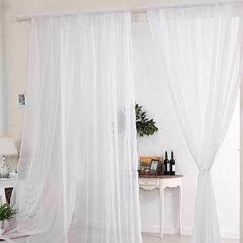 Amazon De Hotbesteu 2 Netz Vorhang Fur Schlafzimmer Vorhange