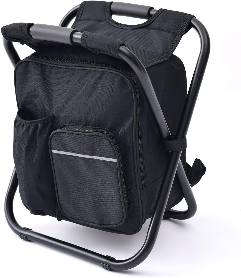 Hikeman Ultralight Backpack Stool Chair with Cooler
