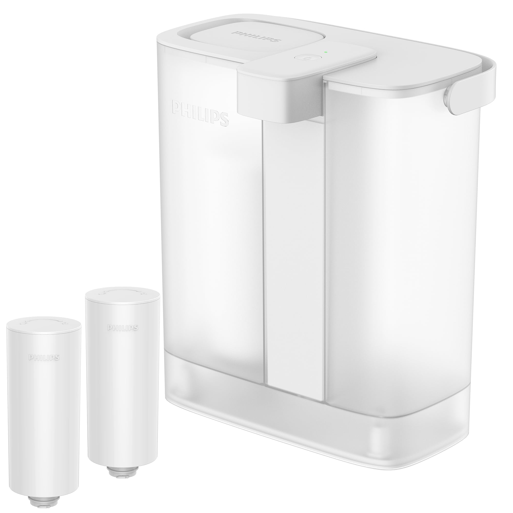 Photo 1 of PHILIPS Water Filter Pitcher, Rechargeable Water Dispenser, Water Purifier Filter for Fridge Door, 2 Filters for 6 Months/120gal, Reduces 46 impurities 99% of Lead NSF/ANSI 42&53&372, 12-Cup, ADD5902