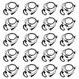 abcGoodefg G Shape Ear-Clip Earpiece Headset Mic Compatible with Kenwood PUXING Baofeng UV-5R UV-82 BF-UV5R TYT UV-5RA HYT 666s 777s 888s Retevis H-777 Talkabout 2 Two-Way Radio Walkie Talkie