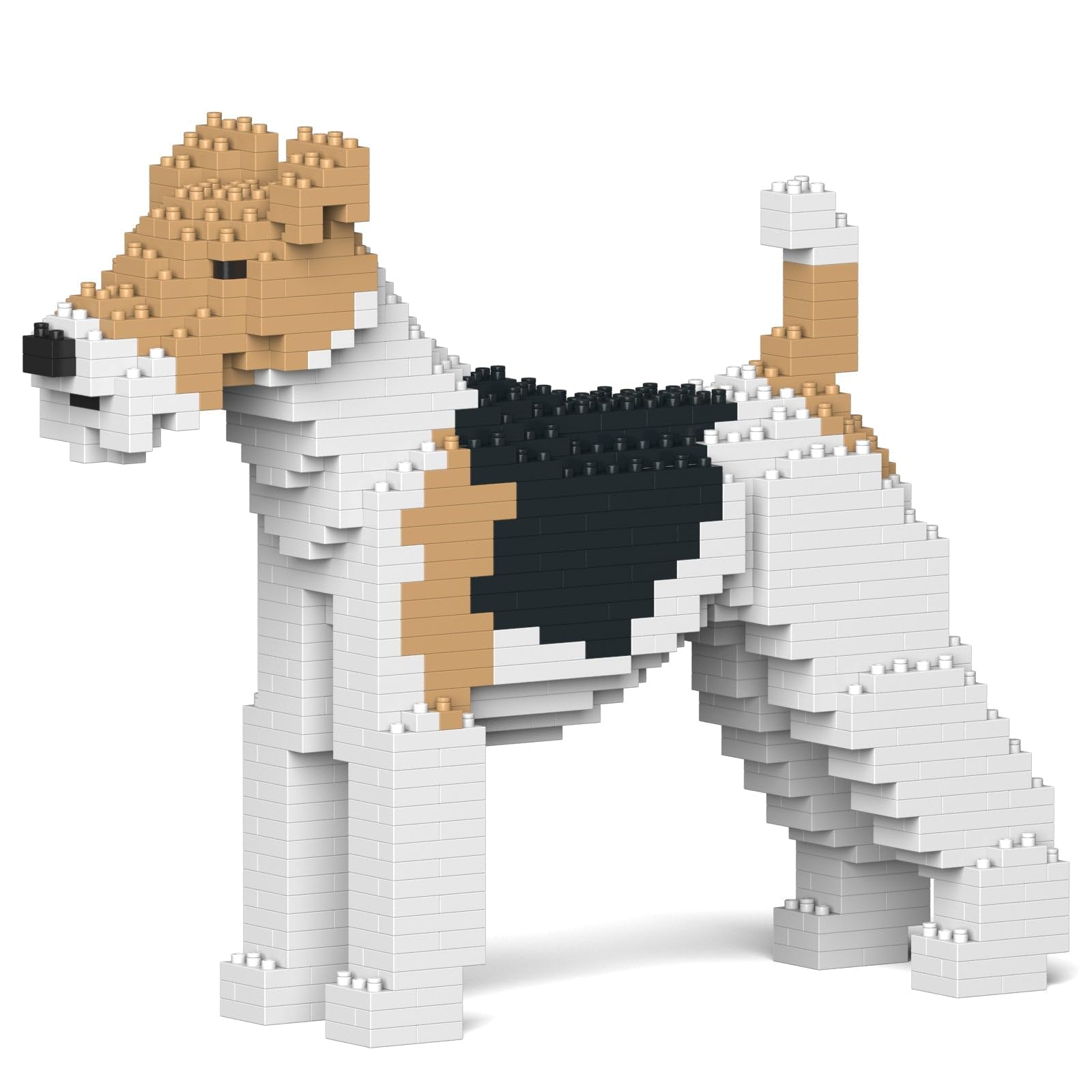 JEKCA Wire Haired Fox Terrier 01S | Plastic Building Blocks | Age 14+