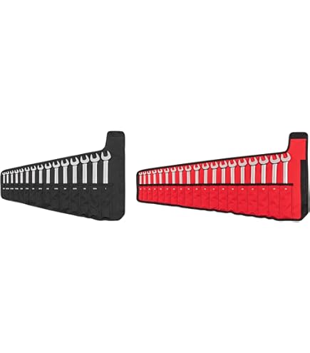 TEKTON Tekton Stubby Combination Wrench Set With Pouch, 25-piece
