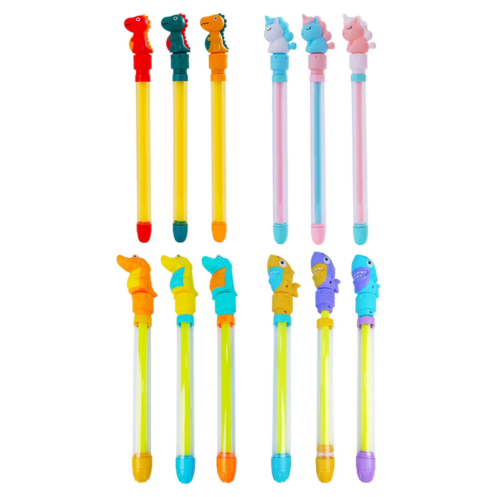 Water Pistols for Kids, 4 Pcs Water Blaster 36cm Water Gun Toy Squirt Guns Water Soaker Water Squirter Outdoor Beach Garden Water Fighting Toys Water Toys for Kids Adults