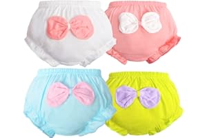 BABY AMABC Baby Girls' Cotton Bloomers Brief Underwear - Kids Cool Breathable Comfort Panty - Toddler Undies