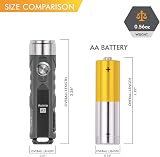 RovyVon A1 Keychain Torch 650 Lumen EDC USB C Rechargeable Five Modes view 4
