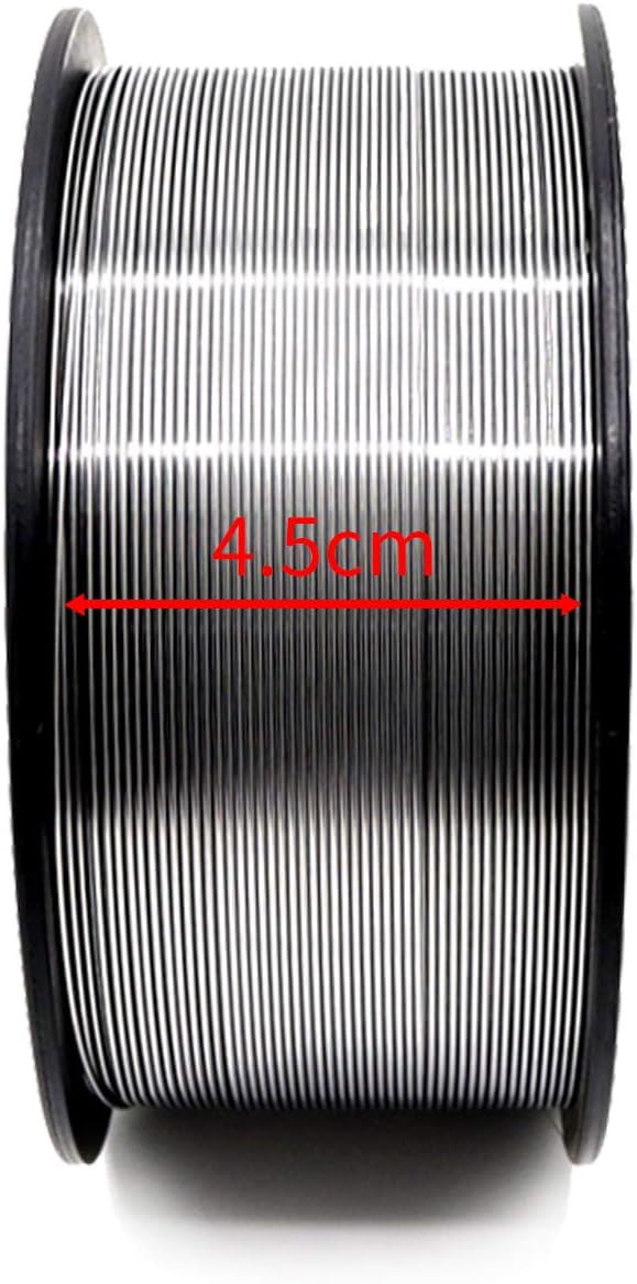 Flux Core Welding Wire E71TGS.030(0.8mm) Diameter 2Lbs Spool Gasless Silver Mig Wire, Pack of 1 - - 
