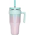 Zenbo 40 oz Glitter Tumbler With Handle, Screw on Lid and Straw | Stainless Steel Insulated Mug Tumbler, Keeps Drinks Cold up to 34 Hours, Fit in Car Cup Holder, Sweat-Proof Body, Dishwasher Safe