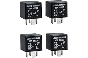 YiePhiot 4 Pack Car Relay 4 Pin 12V 40 Amp Model No : JD2912-1H-12VDC 40A 14VDC, Car Relay Switch Auto Switches & Starters