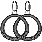Dolibest 2 Pack of Ninja Gymnastic Rings,Monkey Ring Outdoor Backyard Ninja Accessories Set,Swing Bar Rings Obstacle Course for Training Equipment for Teens,1000LB Capacity