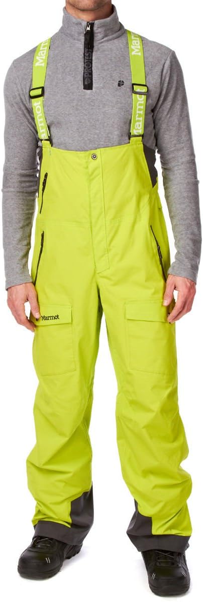 Amazon.com : Marmot Rosco Bib - Men's Green Lime Large : Skiing Bibs : Sports & Outdoors