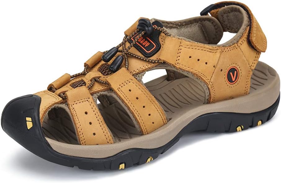Walking Suede Sandals Outdoor Sports for Mens Summer Fisherman Buckle Breathable Water Shoes