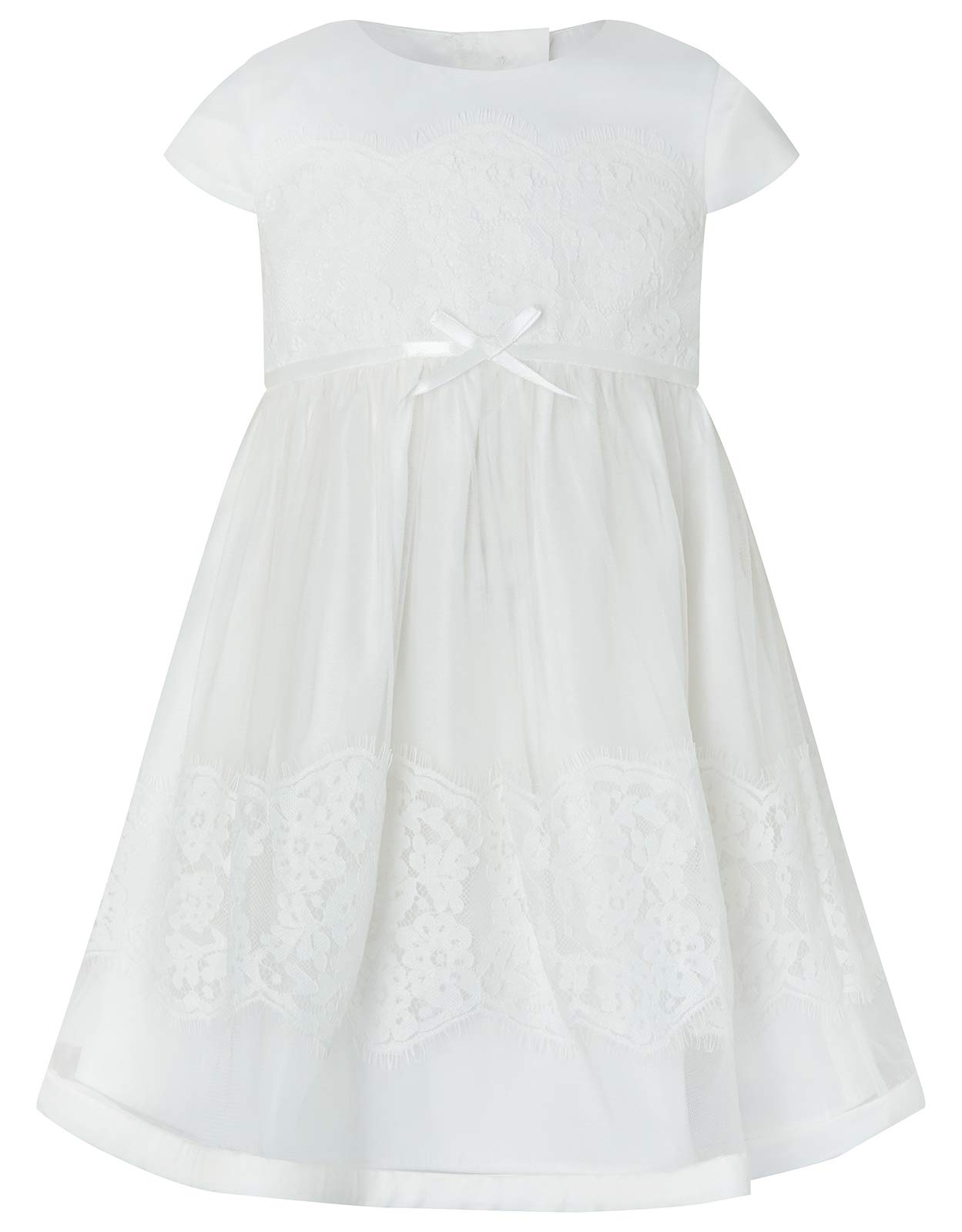 Monsoon Kids Baby Alovette Christening Gown Girls Size 2-3 Years - Ivory