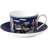 Wedgwood Wonderlust Blue Pagoda Teacup &amp; Saucer Set