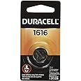 Duracell DL1616BPK Lithium Coin Battery, 1616 Size, 3V, 55 mAh Capacity (Case of 6)
