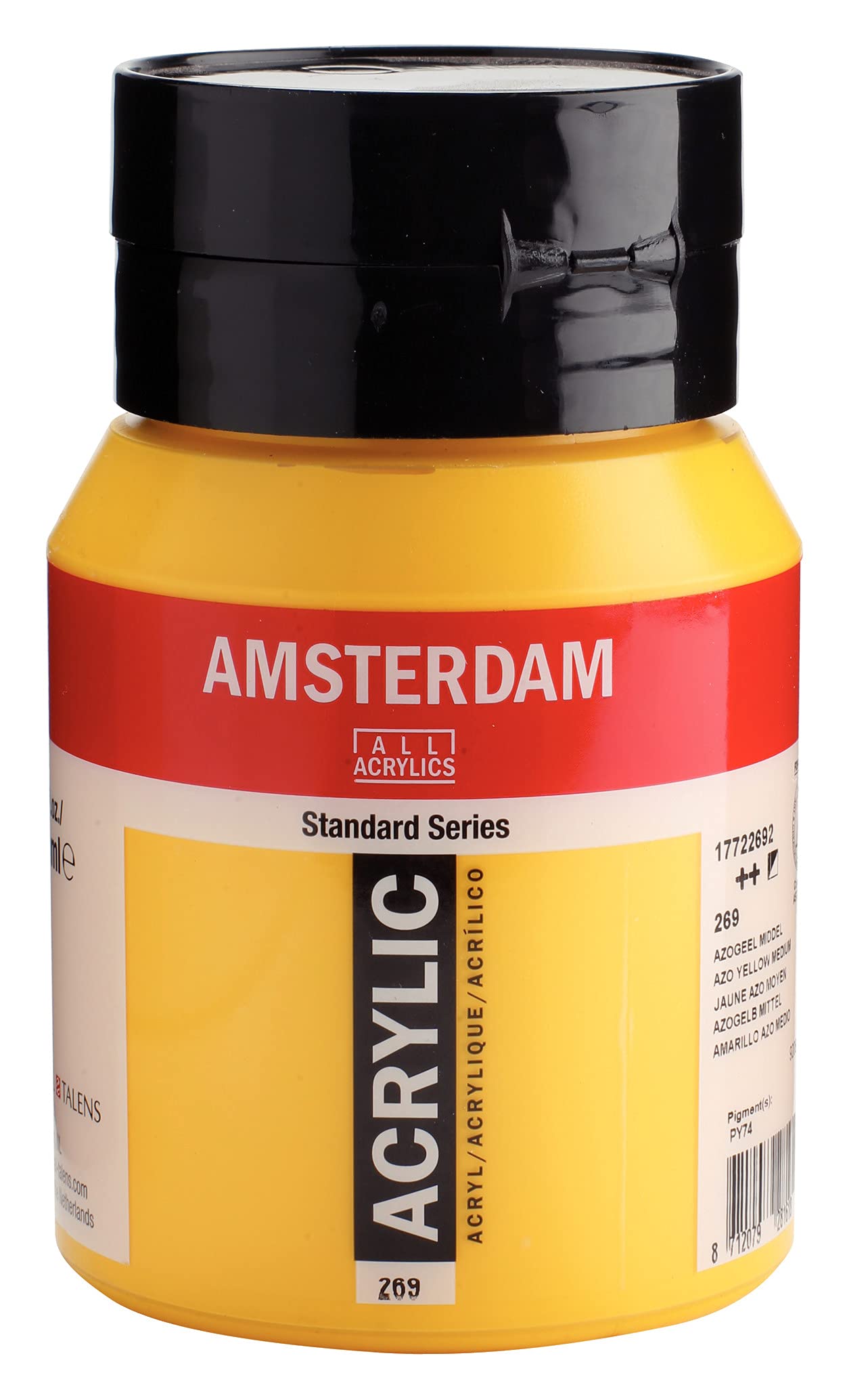 Amsterdam Standard Series Acrylic Jar 500 ml Azo Yellow Medium 269 (17722692)