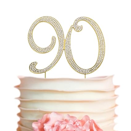 30th Birthday Crystal Rhinestone Cake Topper Anniversary Party