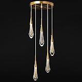LMQNINE Kitchen Light Fixtures Ceiling Dimmable LED
