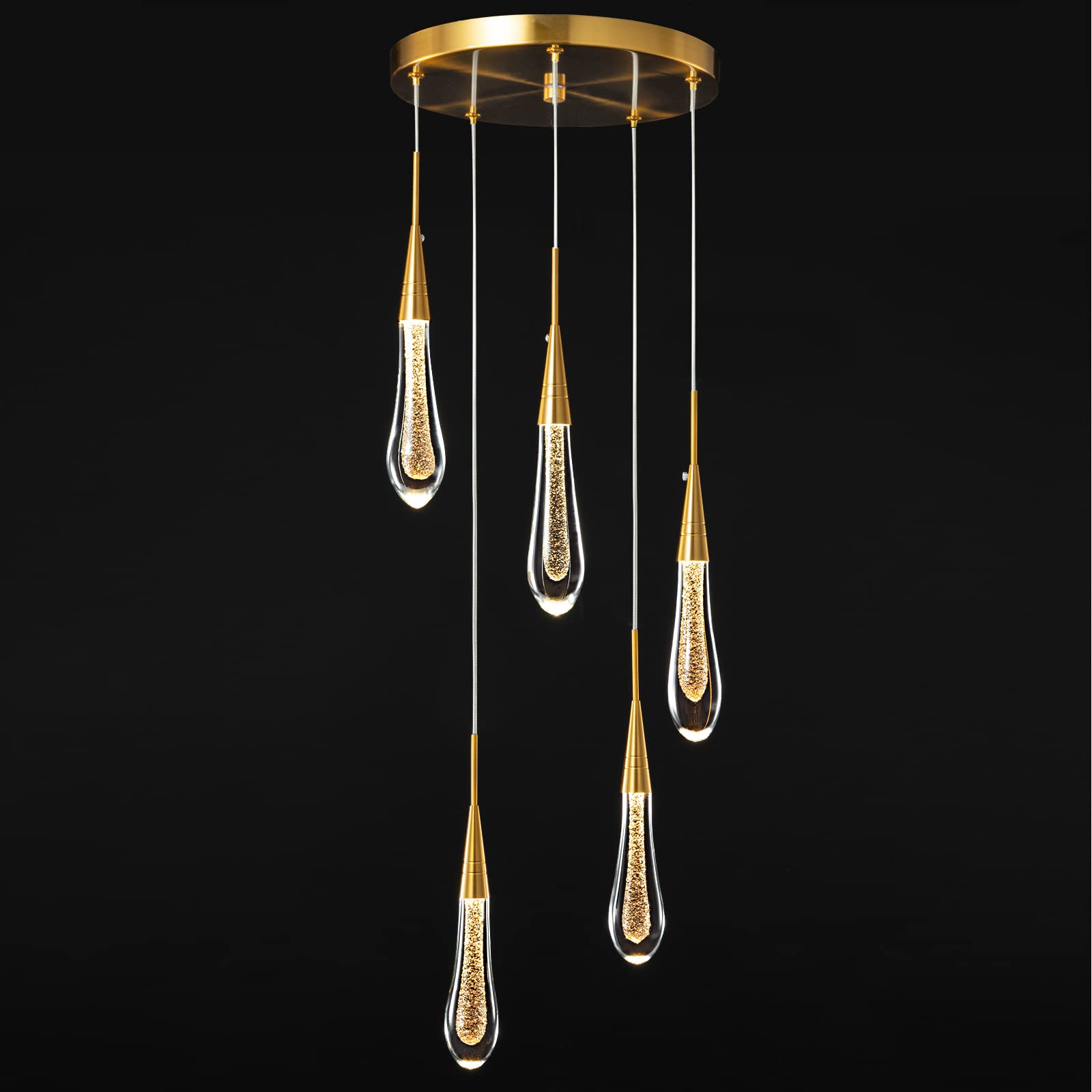 LMQNINE Kitchen Light Fixtures Ceiling Dimmable LED